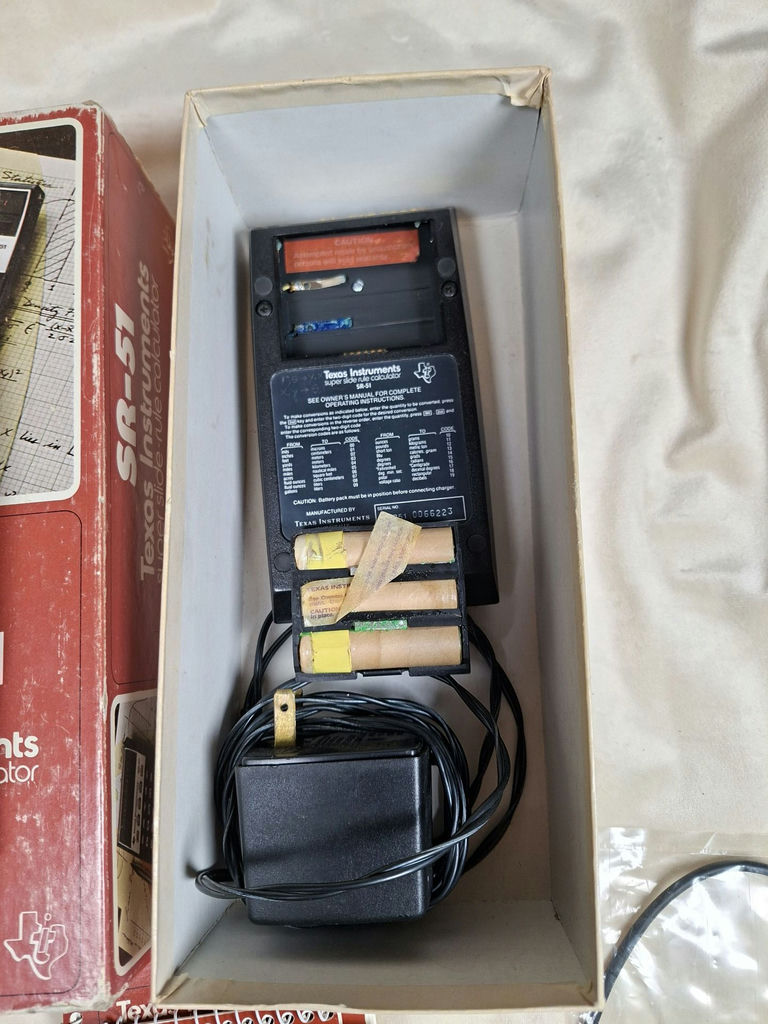 Texas Instruments SR-51 Calculator with Manuals, Box, and Accessories - image 3 of 5