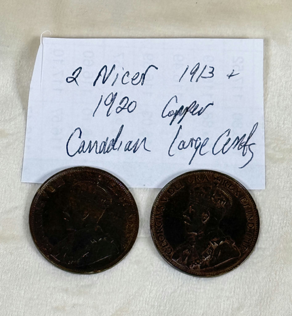 Two Canadian Large Cent Coins (1913 and 1920) - image 6 of 6
