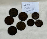 British Halfpenny and Penny Coin Lot - thumbnail 2 of 7