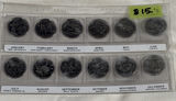 Canadian 25-Cent Confederation 125 Years Coin Set (Monthly Provinces) - thumbnail 1 of 5