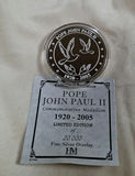 Pope John Paul II Commemorative Medallion with Certificate and Presentation Box - thumbnail 4 of 4