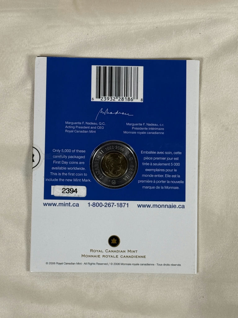 Polar Bear Two-Dollar Coin – Royal Canadian Mint First Day of Minting Card (2006) - image 3 of 4