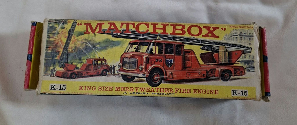 Matchbox King Size Merryweather Fire Engine K-15 with Box - image 6 of 6