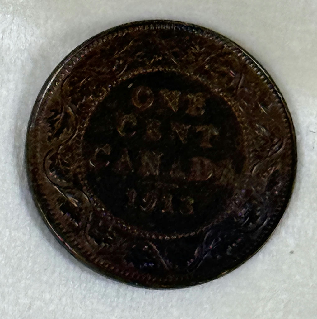 Two Canadian Large Cent Coins (1913 and 1920) - image 2 of 6