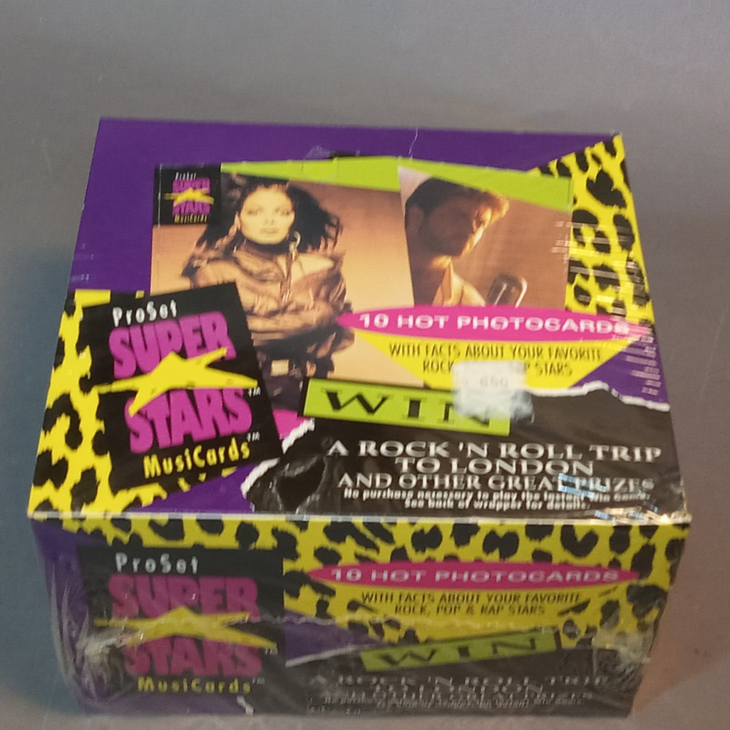 Pro Set Super Stars Musicards Sealed Box - image 2 of 5