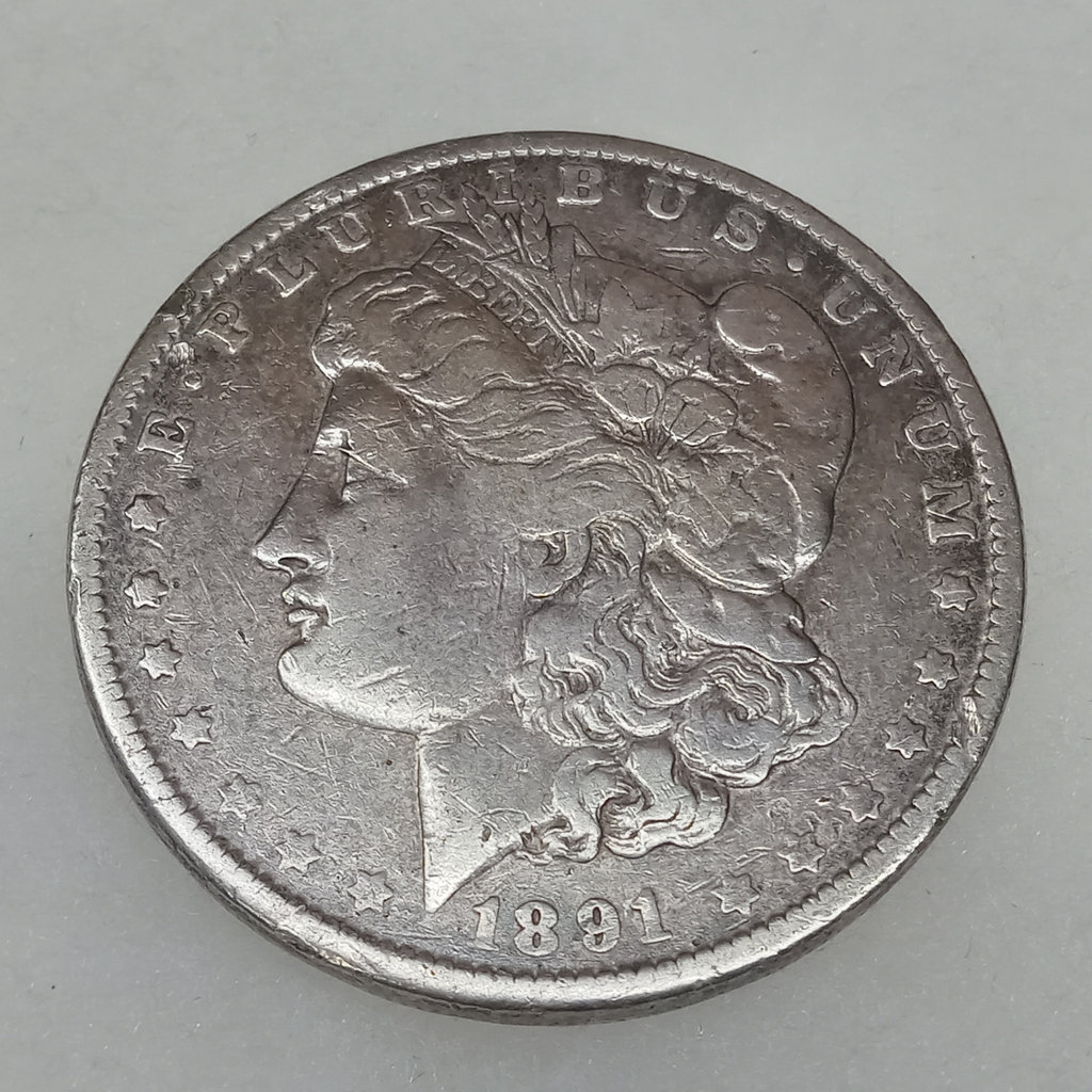 1891 Morgan Silver Dollar - image 1 of 5