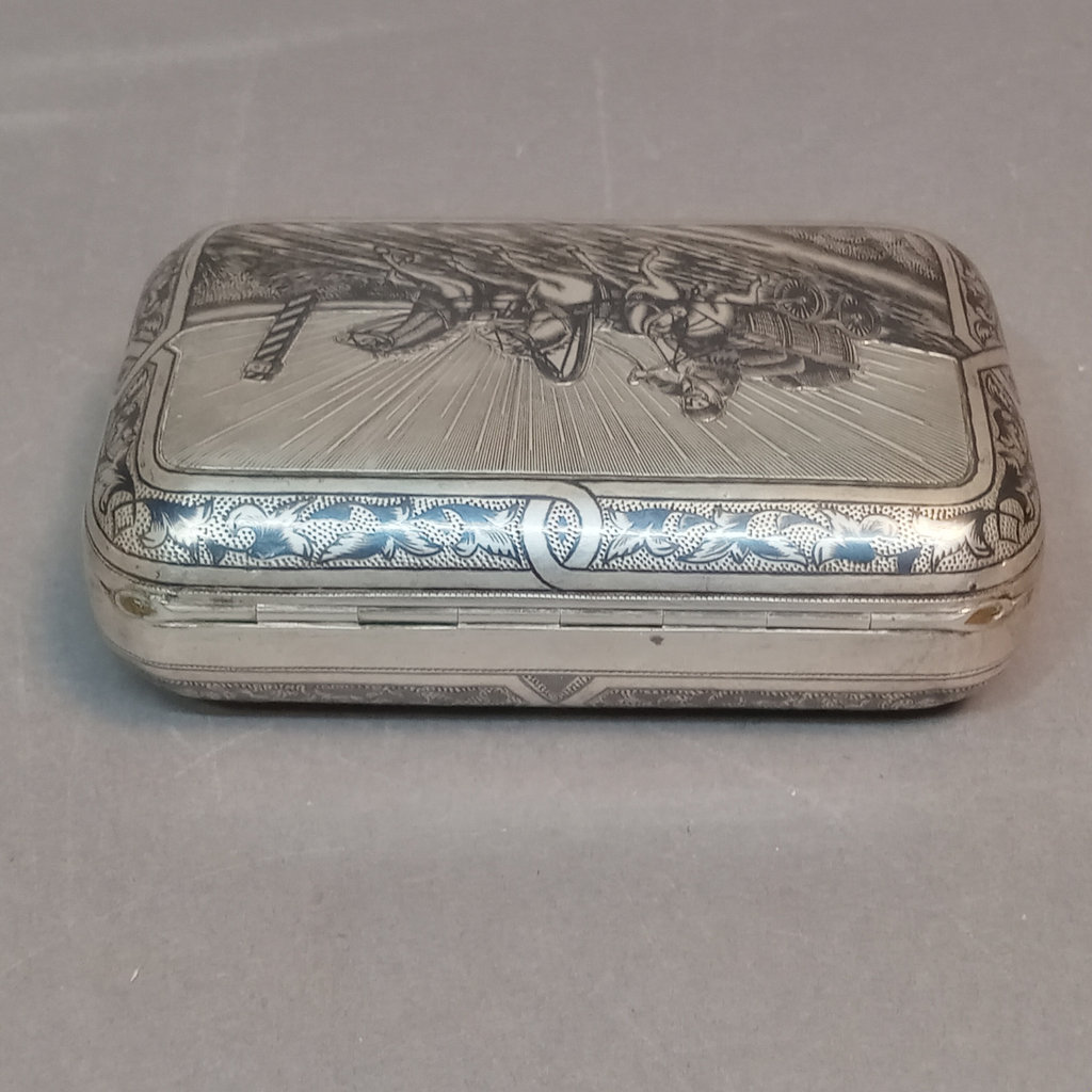 Russian Silver Cigarette Box & Cuff Links - image 15 of 20