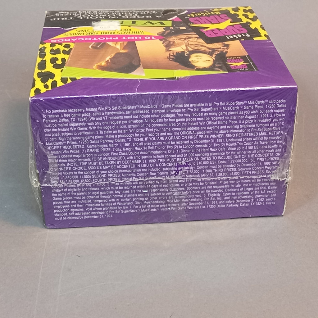Pro Set Super Stars Musicards Sealed Box - image 4 of 5