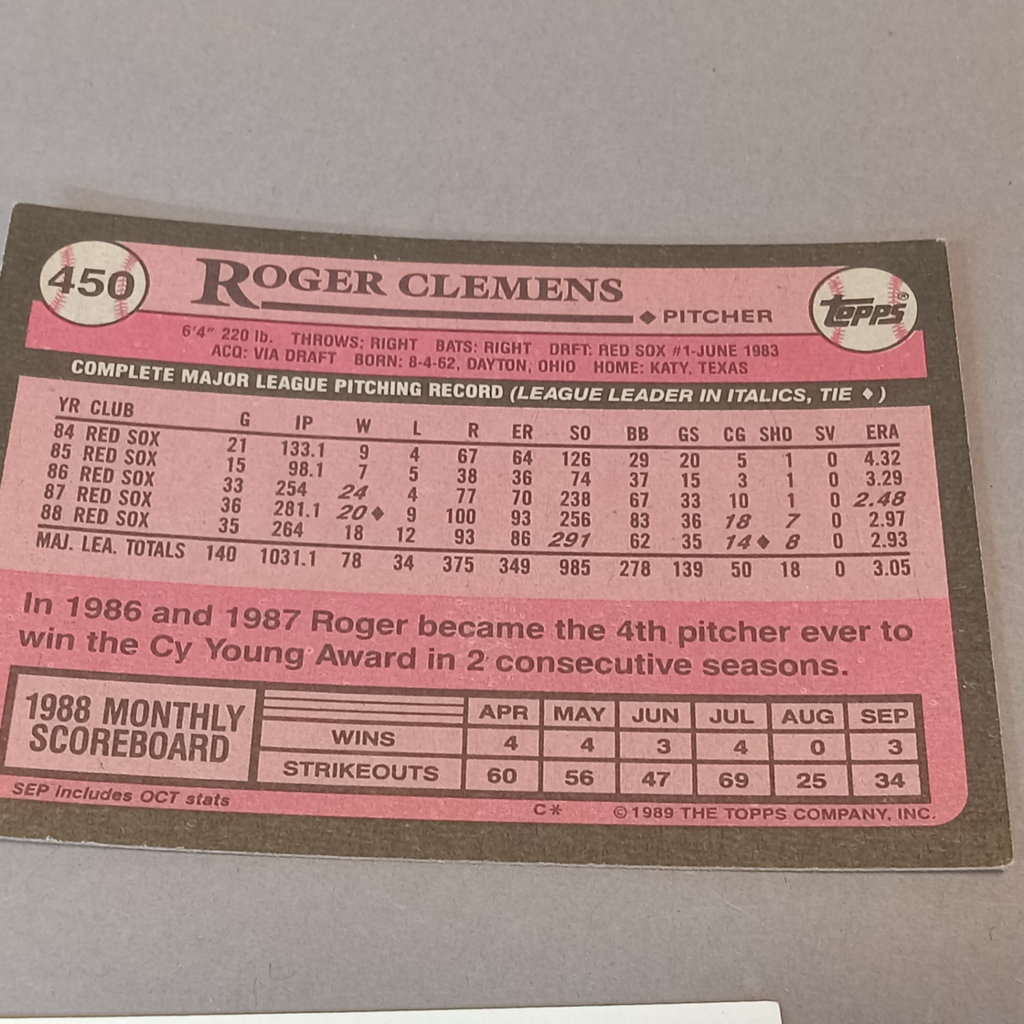 Roger Clemens Baseball Cards, Graded 2000 and More - image 11 of 14