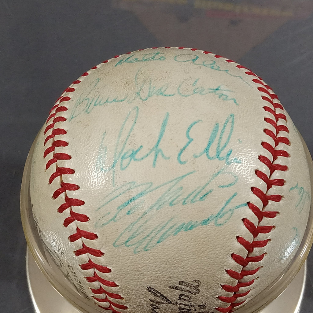 Roberto Clemente / Willie Stargell 1960s Pirates Signed Baseball - image 2 of 18