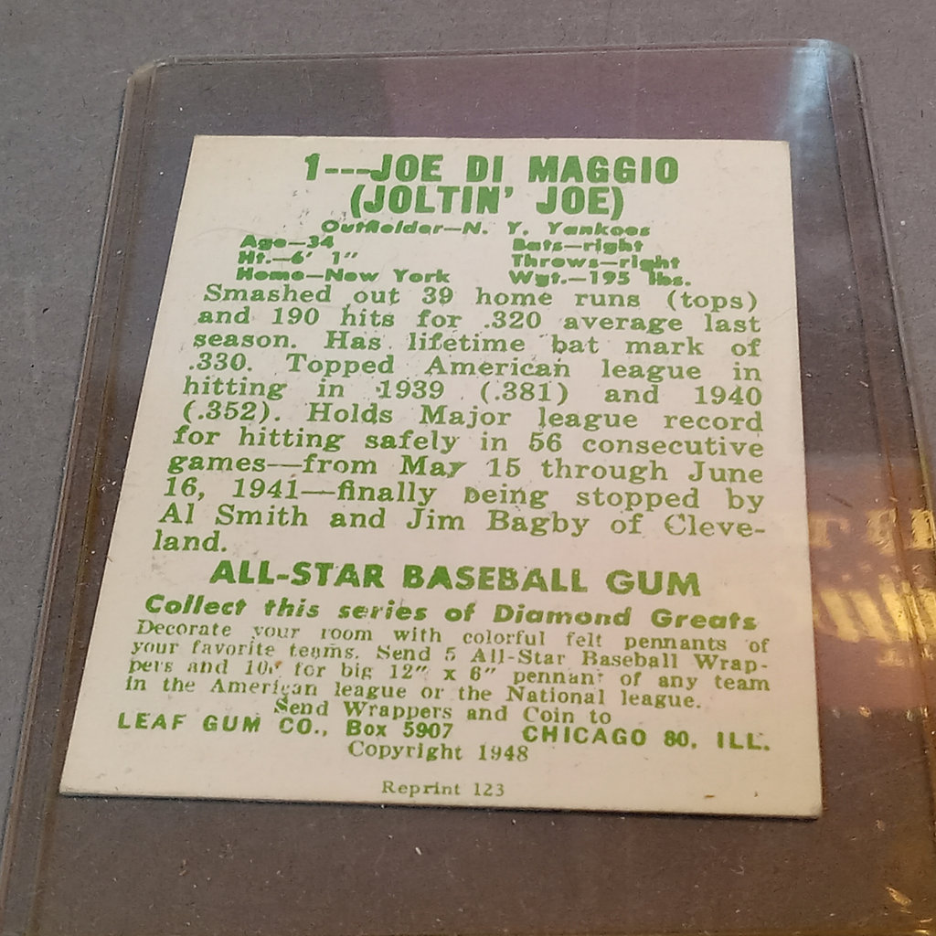 Joe DiMaggio Books & Cards - image 4 of 12