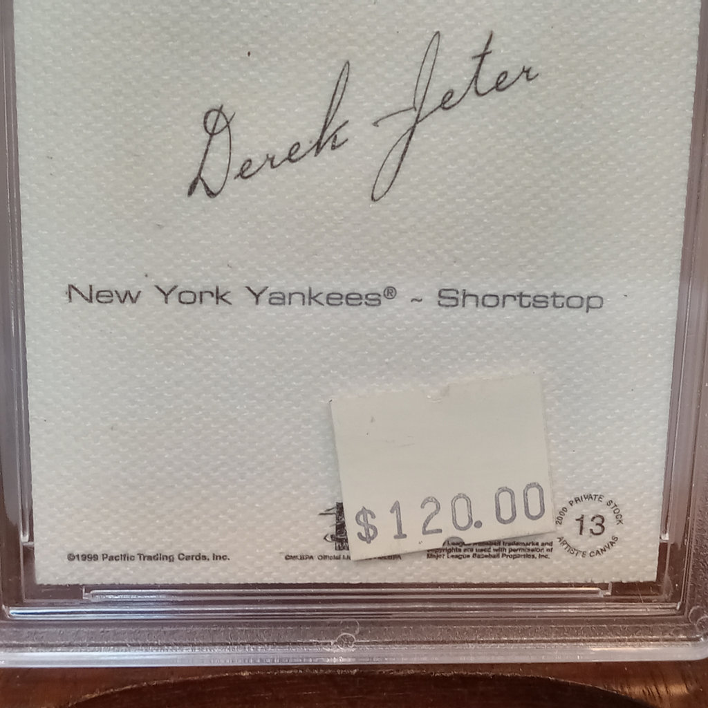 Derek Jeter 2000 Pacific Private Stock Graded Card - image 5 of 5