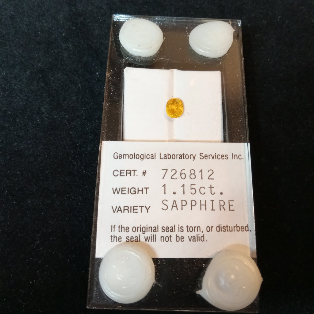 1.15ct Orange Sapphire from GLS - image 2 of 6