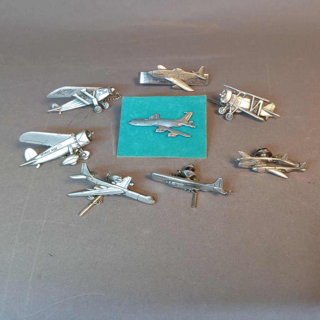 Pewter Tie Tacks for the Aviation Buff - image 1 of 11