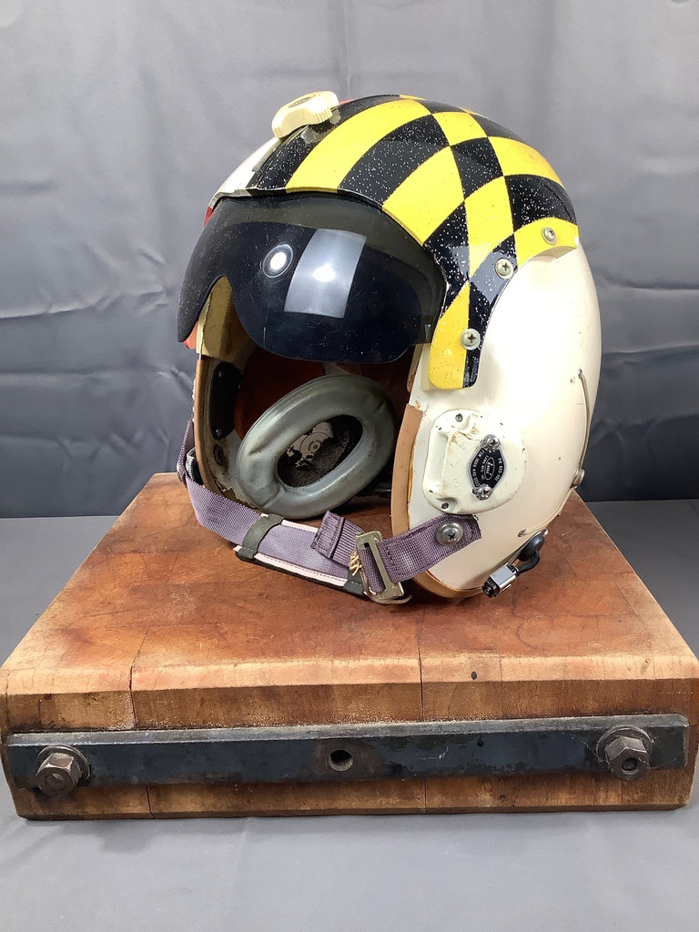 1970s Pilot Helmet With Box And Flight Gloves - image 1 of 6