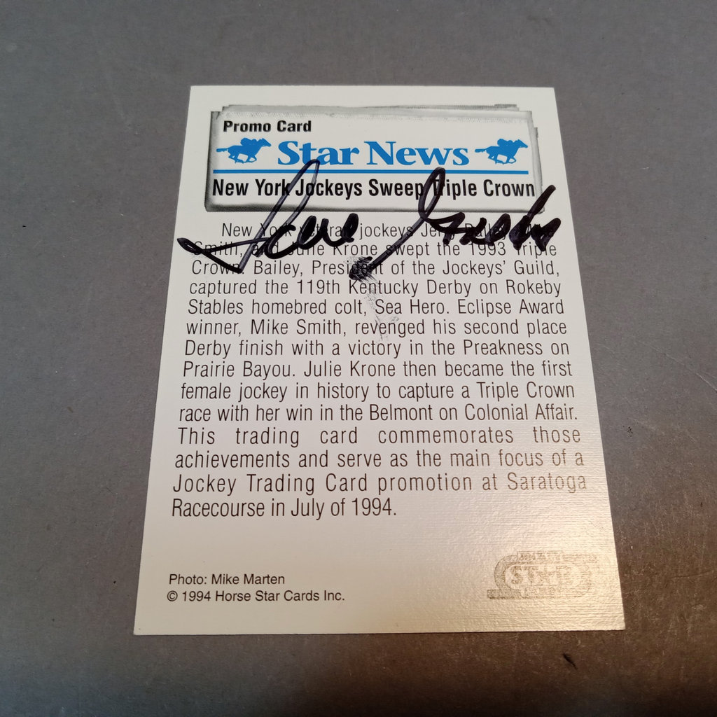 Allen + Ginter Autograph Card / Jockey Stars Cards - image 13 of 18