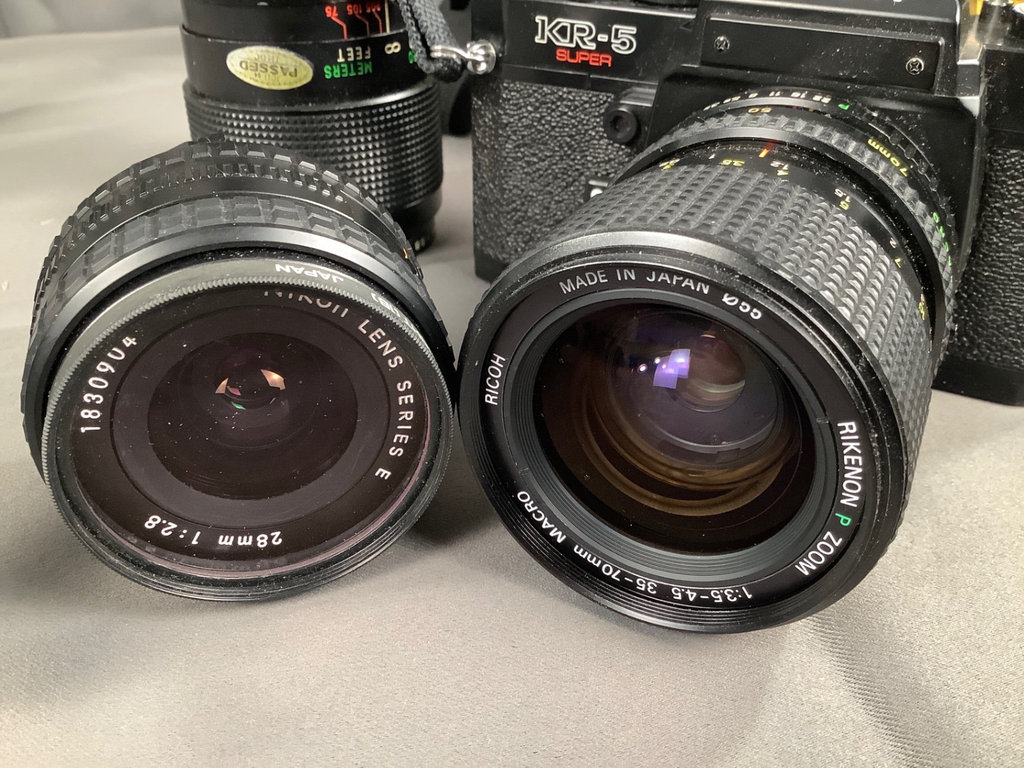 Ricoh KR-5 Camera Kit w/ 2 Tripods & Bag - image 4 of 8