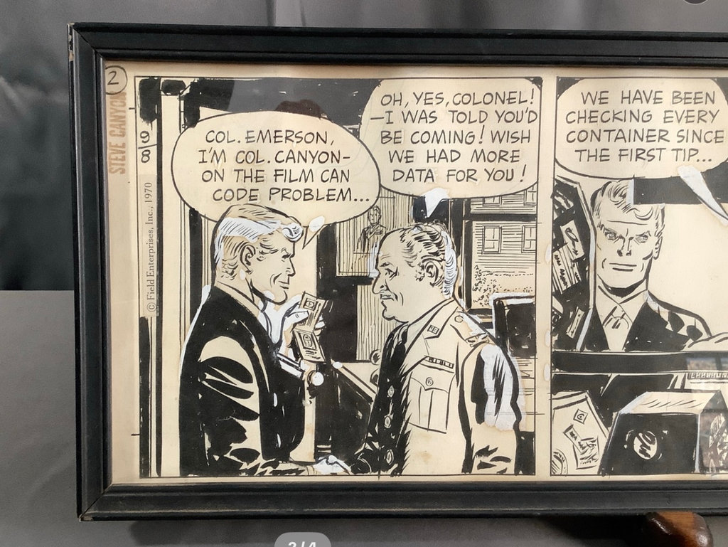 Milton Caniff Original Comic Strip Art - image 2 of 4
