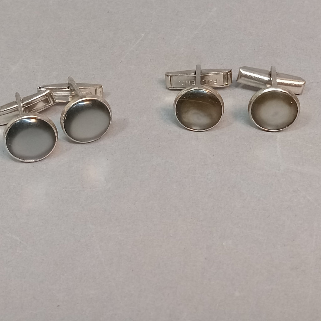 Russian Silver Cigarette Box & Cuff Links - image 3 of 20