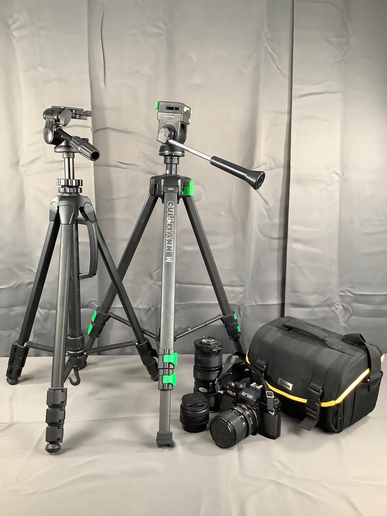 Ricoh KR-5 Camera Kit w/ 2 Tripods & Bag - image 2 of 8