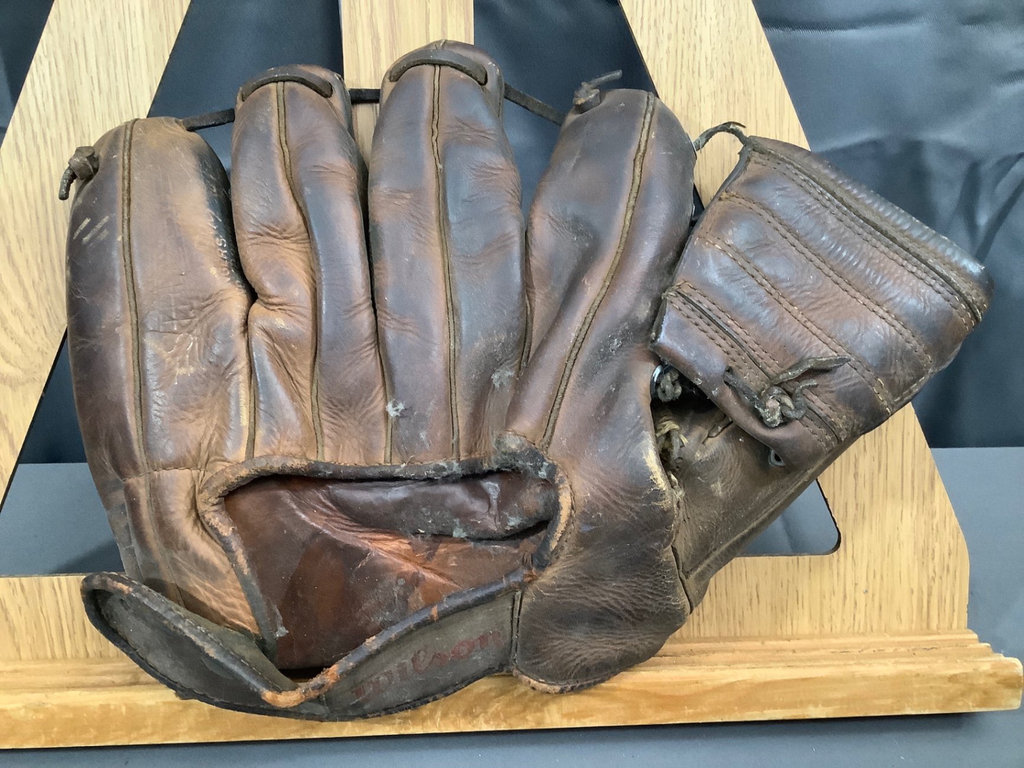 1950s Era Signed Red Sox Baseball, Glove & Book - image 7 of 8