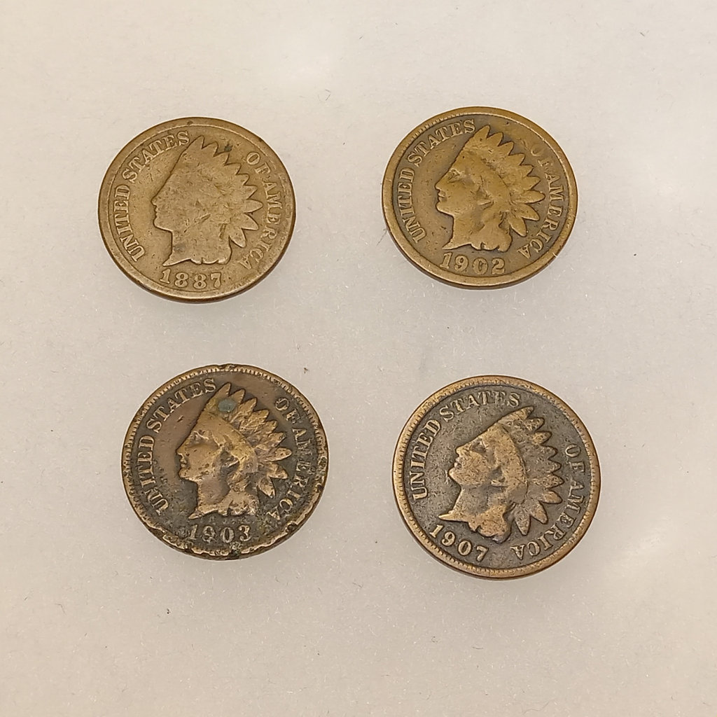 Pre & Post Civil War Indian Head Pennies & More - image 7 of 12