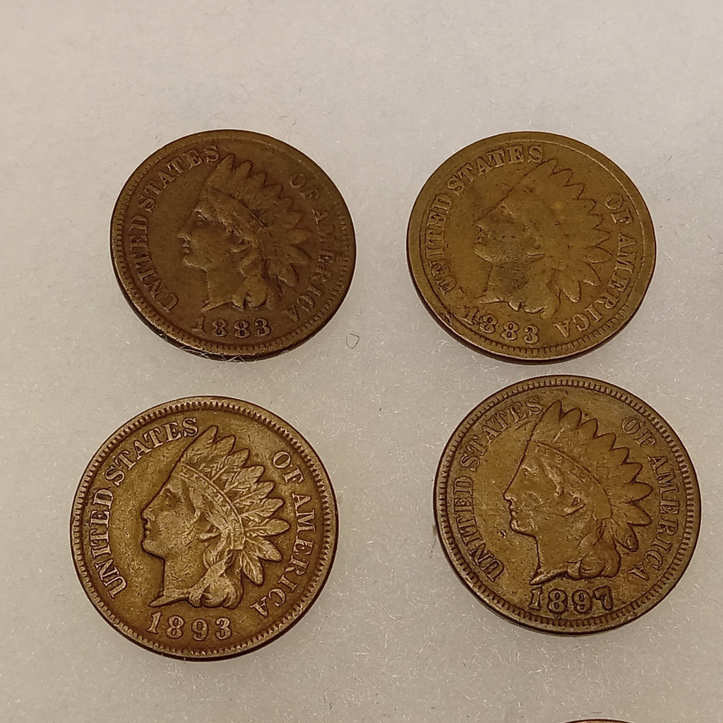 Pre & Post Civil War Indian Head Pennies & More - image 5 of 12