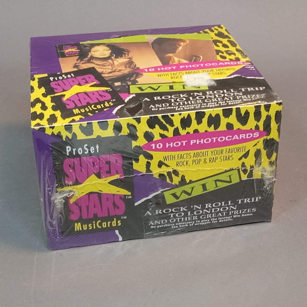 Pro Set Super Stars Musicards Sealed Box - image 1 of 5