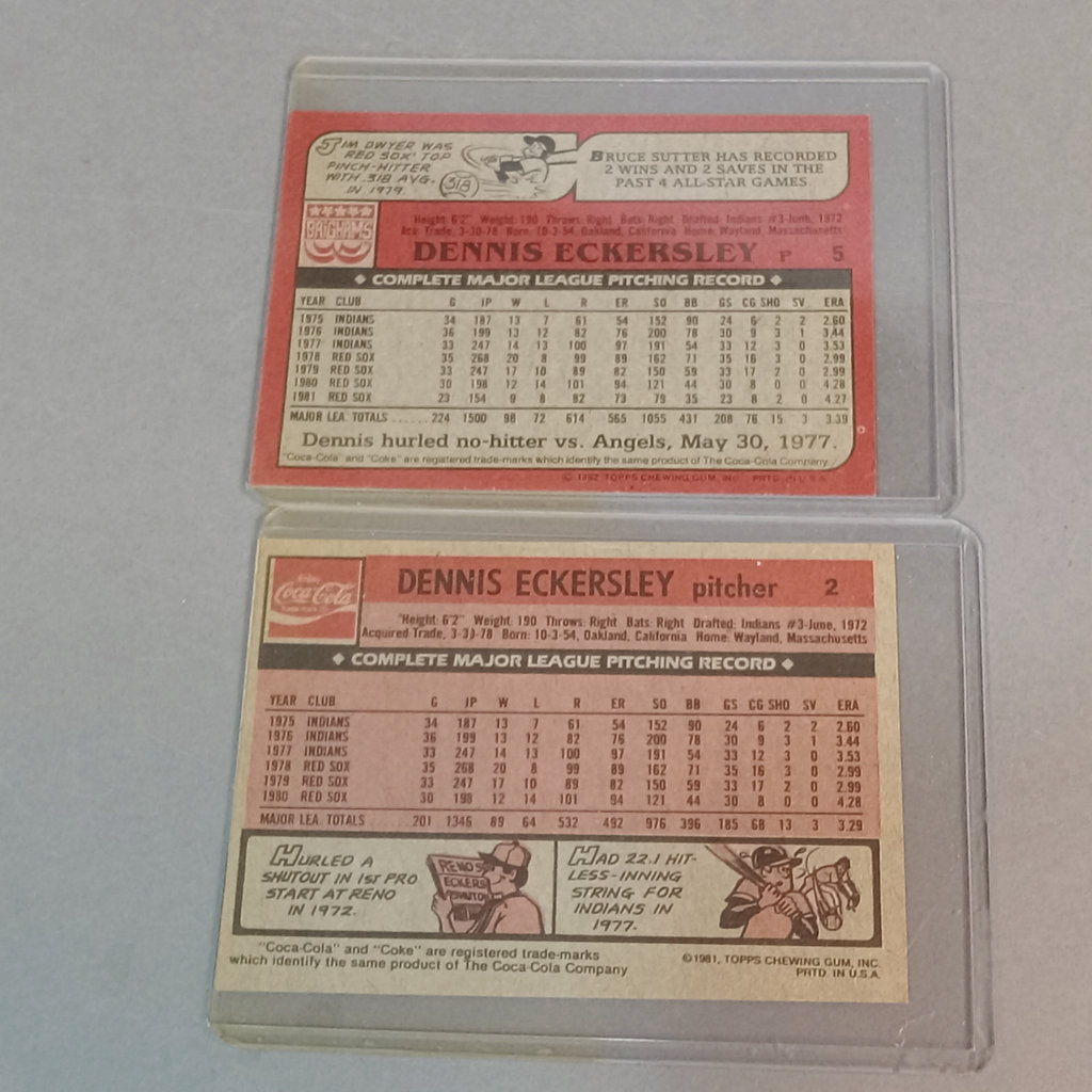 Dennis Eckersley Signed Baseball Card & More - image 10 of 15