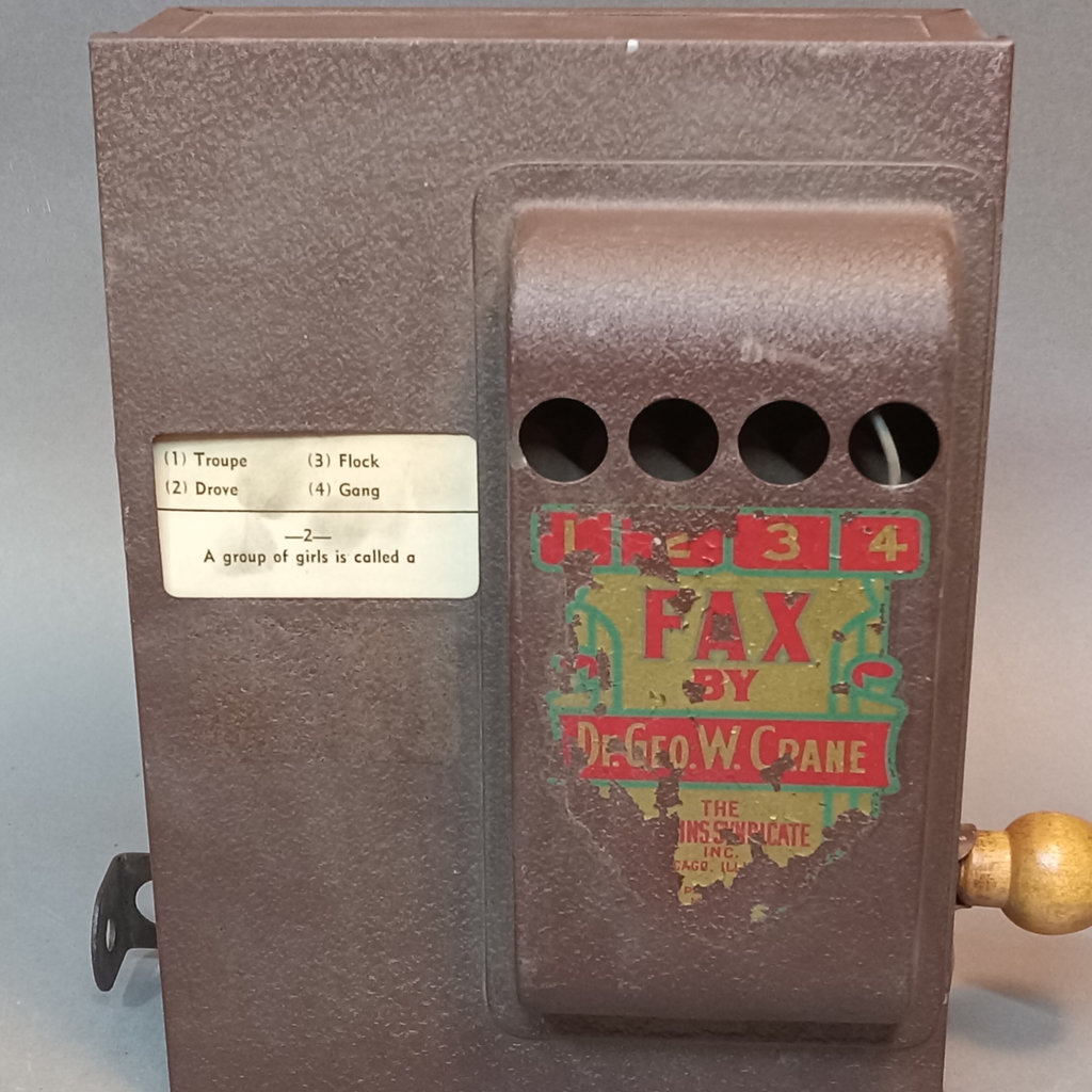 Vintage FAX Game by Dr. Geo W. Crane Hopkins Syndicate - image 12 of 12