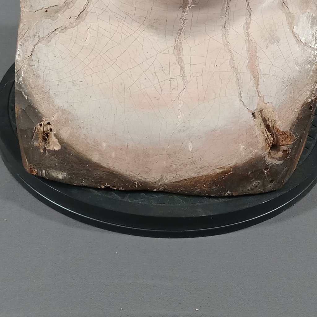 Antique Wood Carved Head / Mannequin Bust - image 11 of 17