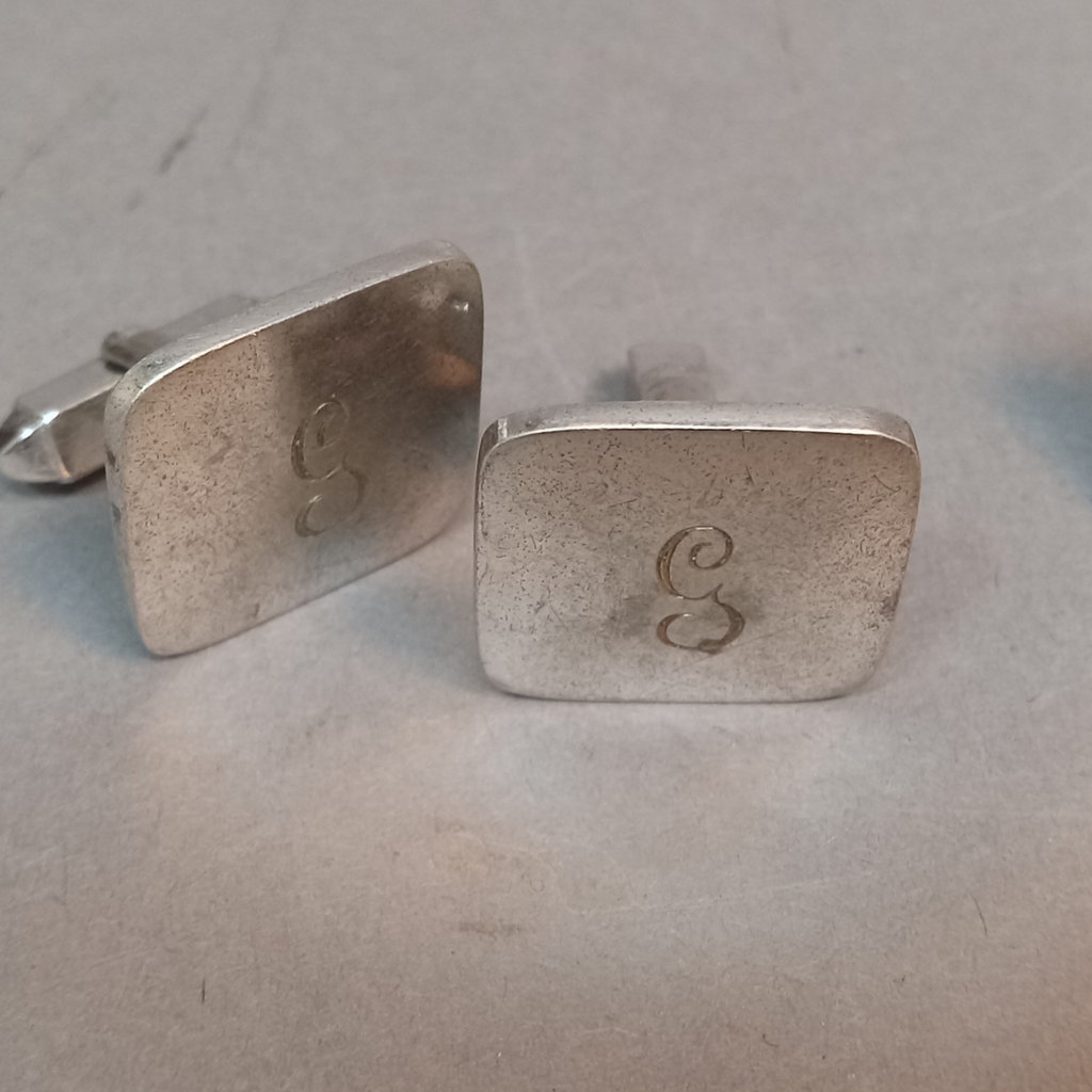 Russian Silver Cigarette Box & Cuff Links - image 9 of 20