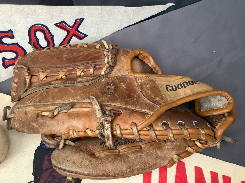 Signed Rick Broderick Ball and Green Monster Artifact - image 5 of 5