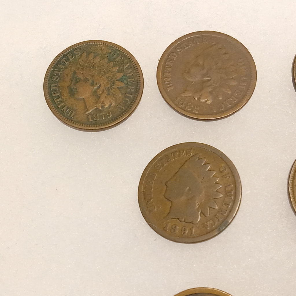 Pre & Post Civil War Indian Head Pennies & More - image 3 of 12
