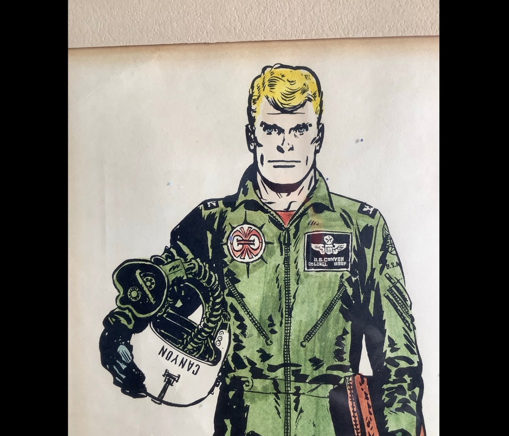 Steve Canyon Illustration Signed Original by Milton Caniff - image 1 of 4