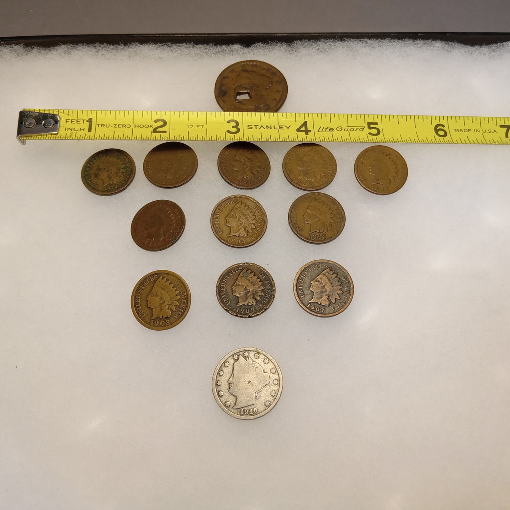 Pre & Post Civil War Indian Head Pennies & More - image 2 of 12