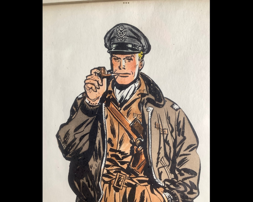 Steve Canyon Illustration Signed Original by Milton Caniff - image 1 of 4
