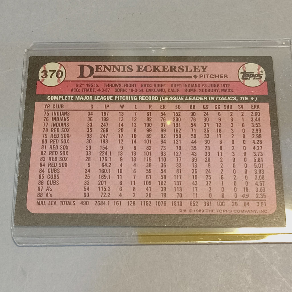 Dennis Eckersley Signed Baseball Card & More - image 4 of 15