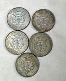 Five Kennedy Half Dollar Coins, 40% SILVER 1967,68,69 - thumbnail 1 of 4