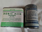 Vintage Boric Acid and Sulphur Metal Tins - thumbnail 5 of 6
