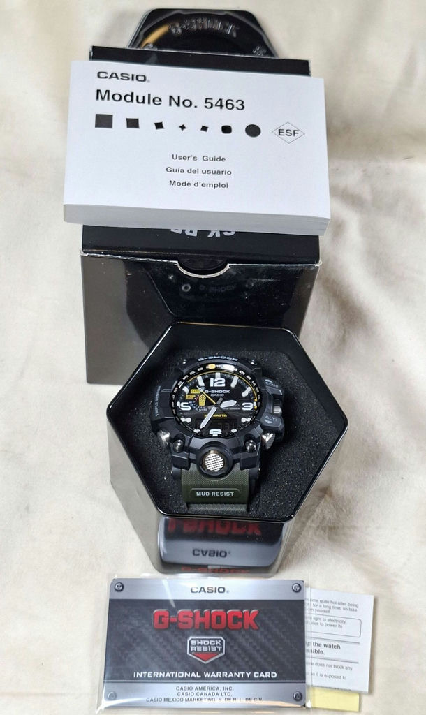 Casio G-Shock GWG-1000-1A3CR Mudmaster Watch with Box and Manuals - image 1 of 12