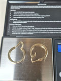 14K GOLD EARRINGS, 2.63 GRAMS, STAMPED K14 - thumbnail 2 of 4