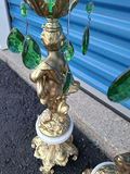 Pair of Ornate Cherub Crystal Compotes, Ashtrays - thumbnail 7 of 9