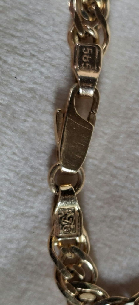 14K GOLD BRACELET, 7.23 GRAMS Stamped "585" - image 5 of 6