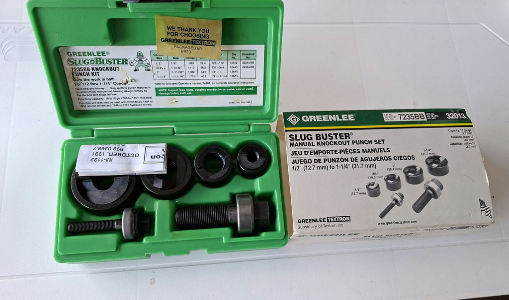 Greenlee Slug Buster 7235BB Manual Knockout Punch Set - image 2 of 4
