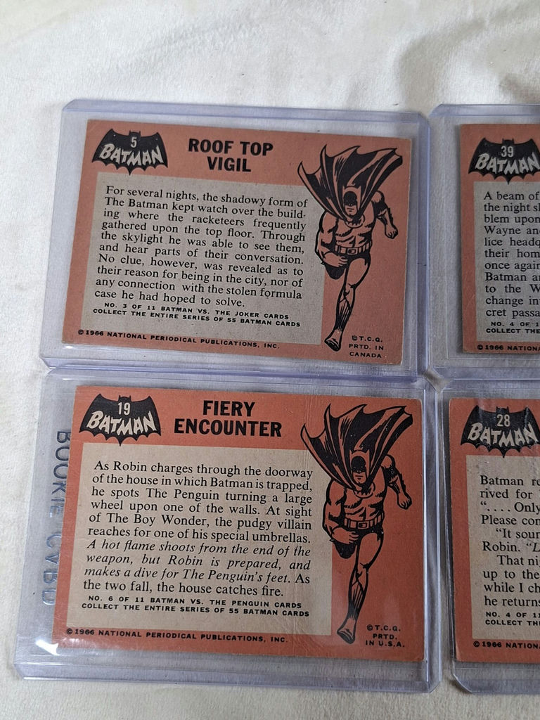 1966 Batman Trading Cards Set of Four - image 5 of 5