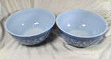 Pair of Pyrex Blue Mixing Bowls - thumbnail 1 of 8