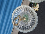 Pair of Ornate Cherub Crystal Compotes, Ashtrays - thumbnail 8 of 9