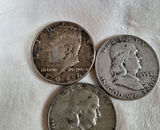 Three United States Half Dollar Coins, SILVER - thumbnail 3 of 5