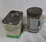 Vintage Boric Acid and Sulphur Metal Tins - thumbnail 2 of 6